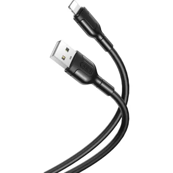 Datový kabel XO kabel NB212 USB - Lightning 2,1A černý 1,0 m