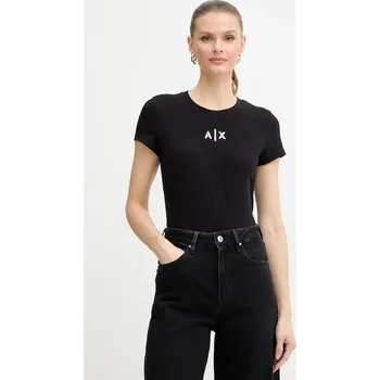 Dámské tričko Tričko Armani Exchange dámské, černá barva, XW001382 AF16294 XW001382.AF16294 99X, vel. XS