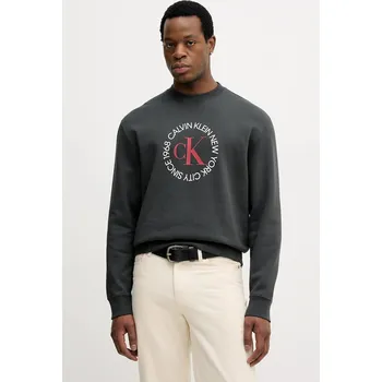 Dámská mikina Mikina Calvin Klein Jeans LV14RE250G šedá 90Y, vel. L