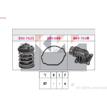 Těsnění motoru Termostat, chladivo KW 580 763K