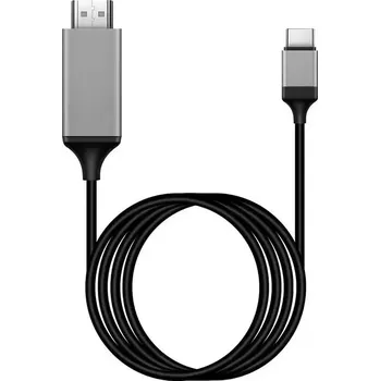 Video kabel Kabel USB C na HDMI, 4K 30Hz 2m, blistr, barva černá