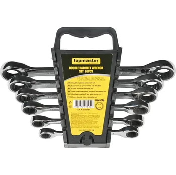 Klíč TOPMASTER sada oboustranných ráčnových klíčů 6-dílná (8*9-10*11-12*13-14*15-16*18-17*19) TM-231900