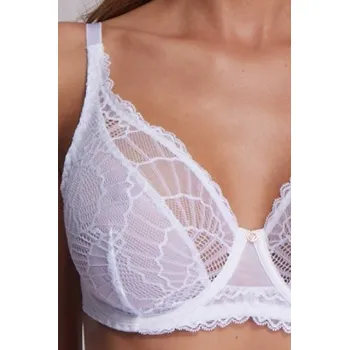 Podprsenka Nevyztužená podprsenka Ava Lingerie 2200 Bílá 80C