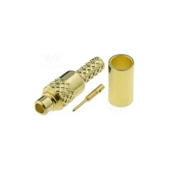 Audio kabel Zástrčka MMCX vidlice přímý 50Ω RG174,RG188,RG316 krimpovací