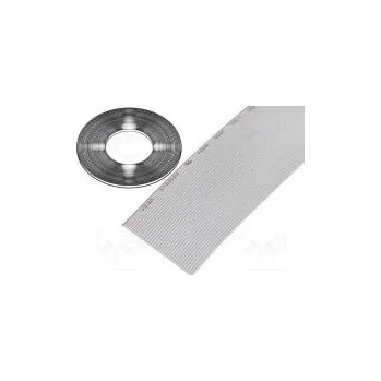 elektrický kabel Vodič plochý kabel 1,27mm licna Cu 34x28AWG PVC šedá 30,5m