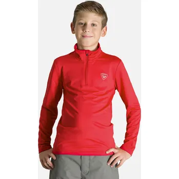 Chlapecká mikina Dětská Mikina ROSSIGNOL BOY 1/2 ZIP WARM STRETCH RLIYL03_301 – Červená 12