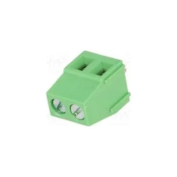 Elektrický konektor Svorkovnice do plošného spoje úhlový 5mm póly 2 na PCB 18A