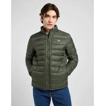 Pánská casual bunda Pánská bunda Lee Stand Collar Puffer Jacket 112370432 Olive Gray Velikost: M