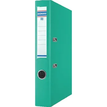 Pákový pořadač Donau Master - A4, šíře hřbetu 5 cm, tyrkysový