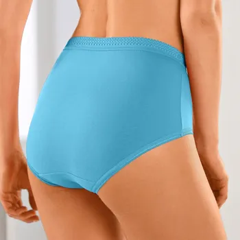 Kalhotky Blancheporte Sada 10 kalhotek maxi, bavlna sada syté barvy 58/60