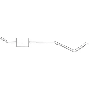 Tlumič výfuku QWP Střední tlumič výfuku QWP WEX7934