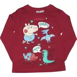 Chlapecké tričko Peppa Pig, červené, vel. 116