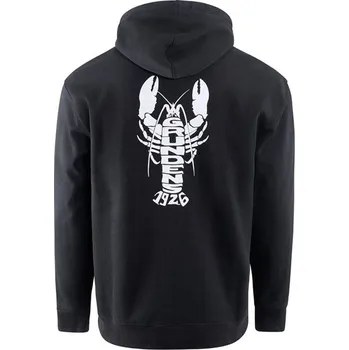 Rybářské oblečení Mikina Grundéns Eat Your Words DWR HD Hoodie Black Lobster Graphic Velikost L