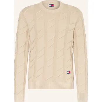 Pánské oblečení Tommy Jeans Pánský Svetr, béžová, S