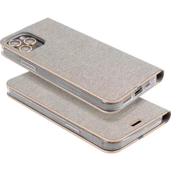 Pouzdro na mobilní telefon Pouzdro LUNA Book iPhone 15 Plus barva šedá