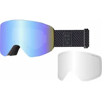 Sjezdové lyžování RELAX lyžařské brýle FLOW černá matná