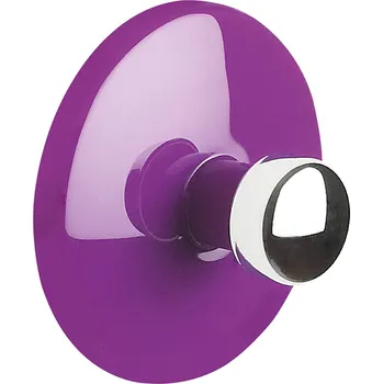 Spirella samolepící háček BOWL, fialový, ABS, průměr 50 mm