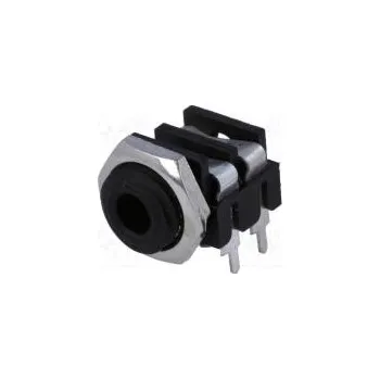 Elektrická zásuvka Zásuvka Jack 3,5mm zásuvka mono s vypínačem THT