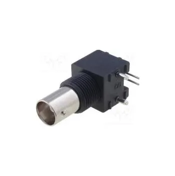Elektrická zásuvka Zásuvka BNC zásuvka izolované úhlové 90° 75Ω THT do panelu