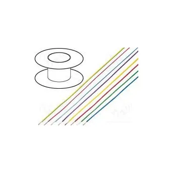 Elektroinstalační materiál Vodič LiYv lanko Cu 0,14mm2 fialová PVC 500V 100m Třída 5