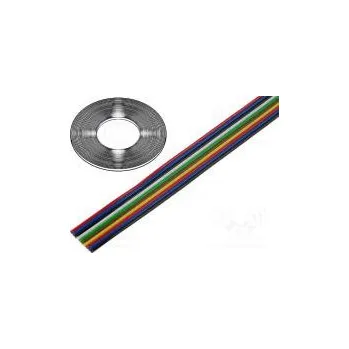 elektrický kabel Vodič plochý kabel licna Cu 10x0,12mm2 PVC 300V 50m