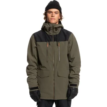 Pánská Zateplená bunda QUIKSILVER FAIRBANKS M SNJT CRE0 EQYTJ03388-CRE0 – Zelená S