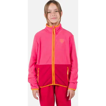 Dívčí mikina Dětská Fleecová mikina ROSSIGNOL JR STRAWPILE FLEECE FZ RLNYL03_35N – Růžová 14