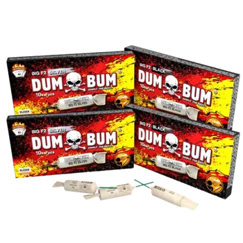 Zábavní pyrotechnika Petardy Dumbum Big F2 black 10ks/bal