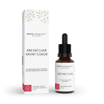 Přírodní produkt Biovitality Krevní cukr bezlihová tinktura kapky 25 ml