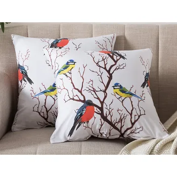 Bytový textil XPOSE® Set povlaků na polštář PTÁCI 43x43 cm - set 2 ks, Bavlna + Prodloužená možnost vrácení zboží do 50 dnů