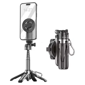 Selfie držák Blavec P05 Mini tripod, s funkcí stativu, bluetooth, magsafe, velikost 11,7 až 41,5cm, barva černá