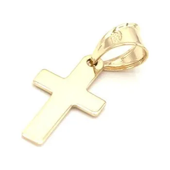 Přívěsek B&B Goldinvestic Zlatý přzvěsek křížek hladký Žlutá