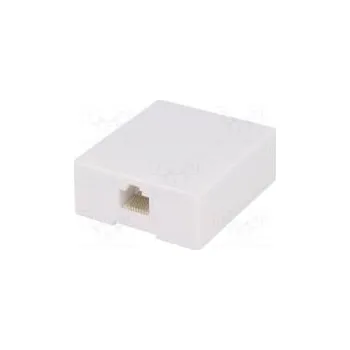 Elektrická zásuvka Zásuvka RJ45 Uspořádání výv 8p8c šroubová svorka H 57mm