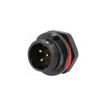 Elektrická zásuvka Zásuvka vidlice SP13 PIN 3 IP68 13A pájení do panelu 250V