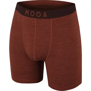 Pánské spodní prádlo Pánské boxerky MOOA MerinoSilk 6in Velikost: L / Barva: oranžová