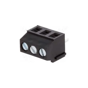 Elektrický konektor Svorkovnice do plošného spoje úhlové 90° 3,5mm póly 3 na PCB