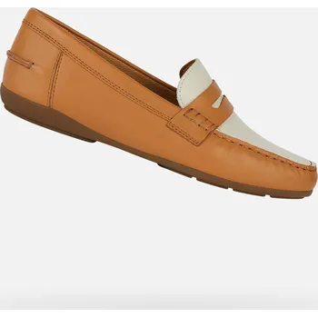 Dámské mokasíny Geox Dámské Světle hnědé dámské mokasíny Geox Annytah moc Hnědá 40 (2405414)