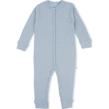 Dětský merino overal / pyžamo "Light Blue" Lillelam VELIKOST: 56/2 měsíce