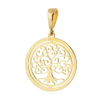 Přívěsek Přívěšek ze žlutého zlata strom života ZZ1490F + DÁREK ZDARMA