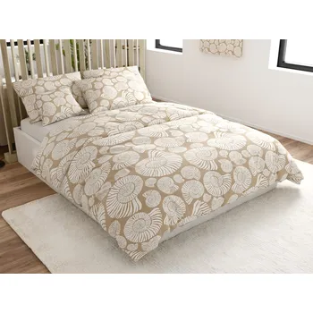 Povlečení Povlečení z mikrovlákna SNAIL SHELL hnědé Rozměr povlečení: 70 x 90 cm | 140 x 200 cm