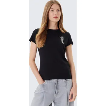 Dámské tričko Dámské tričko BOSS Orange C_Endora_1 50545287 černé Velikost: XL