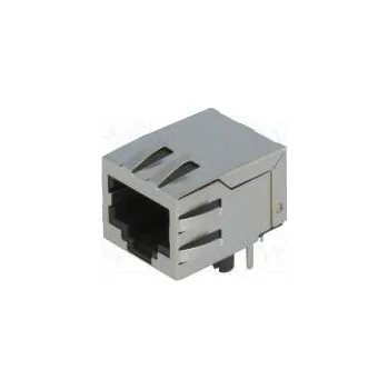 Elektrická zásuvka Zásuvka RJ45 PIN 8 stíněný Uspořádání výv 8p8c THT