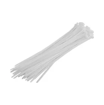 Organizace kabelů Stahovací pásek, bílý, DOPRODEJ