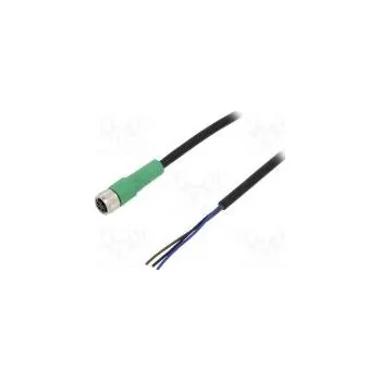 Připojovací kabel M8 PIN 3 přímý 10m zástrčka 250VAC 4A PVC