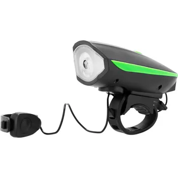 Cyklosvítilna Dobíjecí LED světlo na kolo s klaksonem SPOKEY RAINI