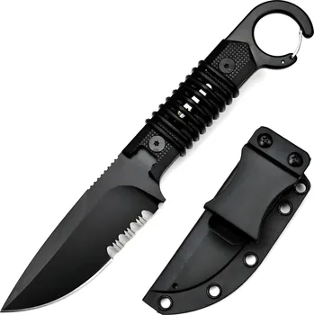 Kuchyňský nůž IZMAEL Outdoorový nůž TO 35180 Černá/Typ2 9.5 cm