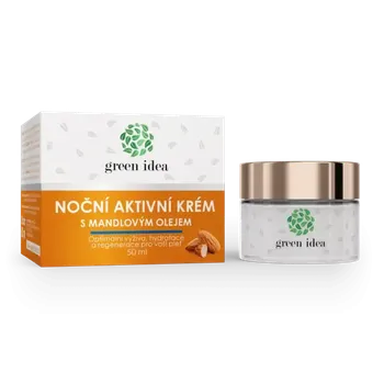 GREEN IDEA Noční aktivní krém s mandlovým olejem 50 ml Pleťový krém GREEN IDEA Noční aktivní krém s mandlovým olejem 50 ml