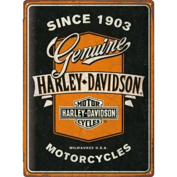 Cedule 30x40 Harley-Davidson - Genuine Motorcycles Ribbon
