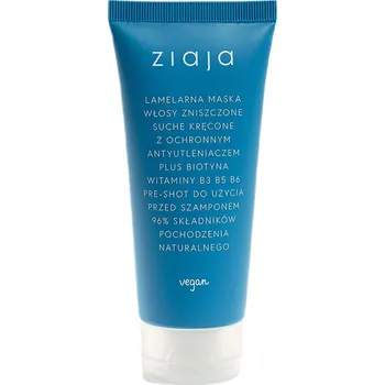 Vlasová regenerace Ziaja Lamelová maska pro poškozené suché kudrnaté vlasy 100ml