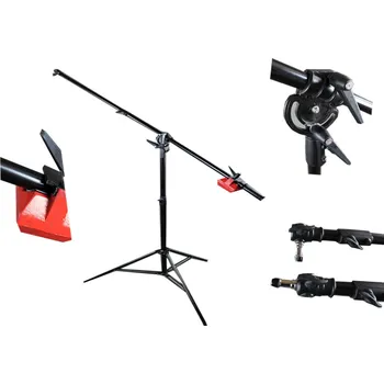 Boom stativ 2,5m, jeřábový stativ, šibenice (Stativ s více možnostmi využití)